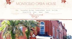 Desktop Screenshot of monticellooperahouse.org